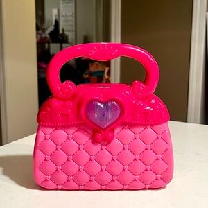 Pink Quilted Toy Handbag